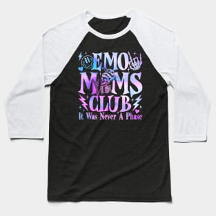 It Was Never A Phase Emo Moms Club Mother's Day Skeleton Baseball T-Shirt